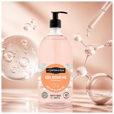 Le Comptoir du Bain Baltoji persiko dušo želė 1 L
