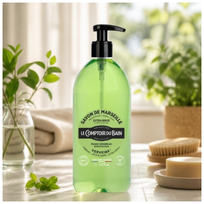 Le Comptoir du Bain Sapone di Marsiglia Tradizionale Alla Verbena 1 L