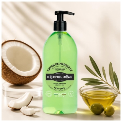 Le Comptoir du Bain Sapone di Marsiglia Tradizionale Alla Verbena 1 L