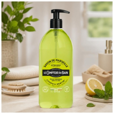 Le Comptoir du Bain Marseille Mýdlo Citron & Máta 1 L