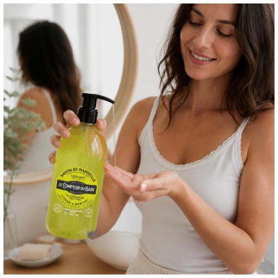 Le Comptoir du Bain Marseille Mýdlo Citron & Máta 1 L