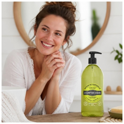 Le Comptoir du Bain Marseille Mýdlo Citron & Máta 1 L