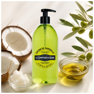 Le Comptoir du Bain Marseille Mýdlo Citron & Máta 1 L