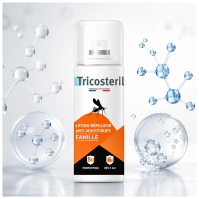 Tricosteril Lotion Répulsive Anti-Moustiques Famille 100 ml