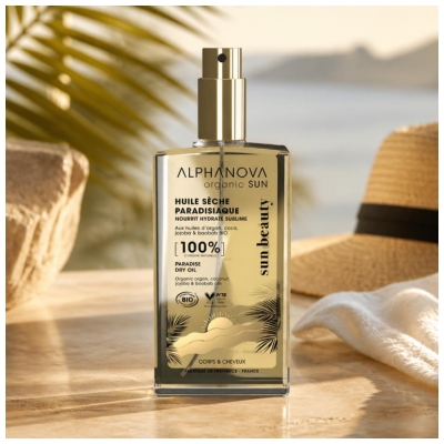 „Alphanova Sun Paradisiaque Bio“ sausas aliejus 100 ml