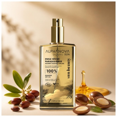 „Alphanova Sun Paradisiaque Bio“ sausas aliejus 100 ml