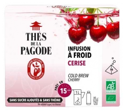 Ceaiurile de la Pagoda Infuzie Rece Cireșe Bio 6 Plicuri