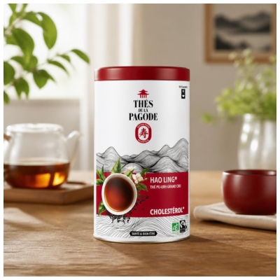 Hao Ling Pagodų arbata Pu-Erh Grand Cru Ekologiška Cholesterolio 90 maišelių