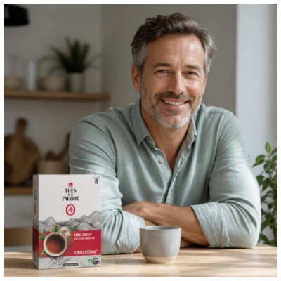 Hao Ling Pagodų arbata Pu-Erh Grand Cru Ekologiška Cholesterolio 90 maišelių