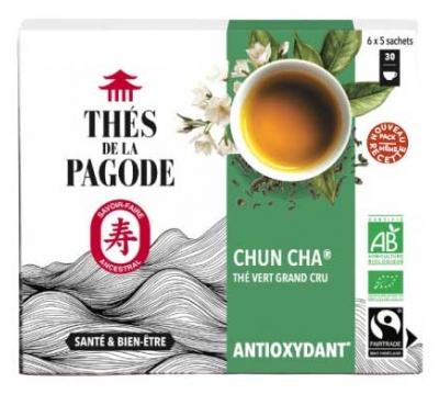 Herbaty Pagoda Chun Cha Organic Green Tea Grand Cru Antioxidant 30 Saszetek