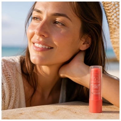 Arganicare Unsichtbarer Sonnenschutzstift Lippen SPF50 4 g