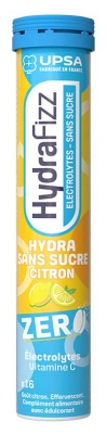 UPSA Hydrafizz Hydra Sans Sucre 16 Comprimés Effervescents