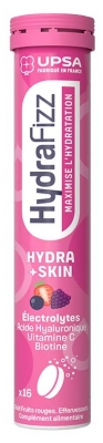 UPSA Hydrafizz Hydra+Skin 16 Comprimés Effervescents