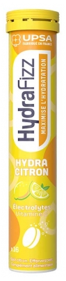 UPSA Hydrafizz Hydra 16 Comprimés Effervescents - Saveur : Citron