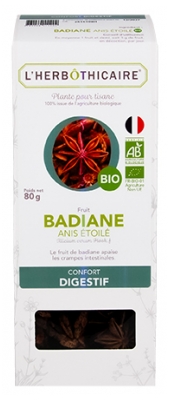 L'Herbôthicaire Badiana Anís Estrellado Planta para Tisana Bio 80 g