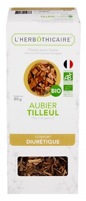 L'Herbôthicaire Aubier Tilleul Plante pour Tisane Bio 80 g