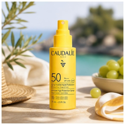 Caudalie Onzichtbare Zonnebrand-spray Hoge Bescherming SPF50 75 ml