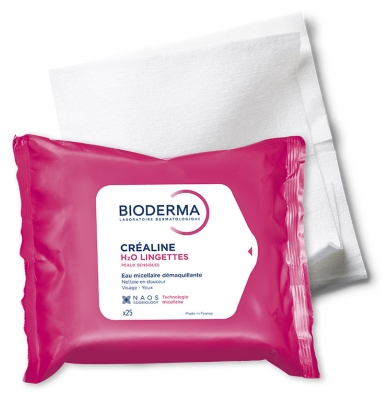 Bioderma Créaline H2O Micellar Cleansing Water 25 Wipes