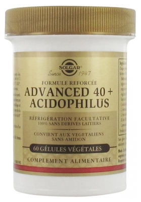 Solgar Advanced 40+ Acidophilus 60 Cápsulas Vegetais (a consumir de preferência antes de 30/08/2026)