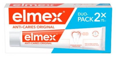 Elmex Kariesschutz Zahnpasta Packung von 2 x 125 ml (mindestens haltbar bis 31.07.2026)