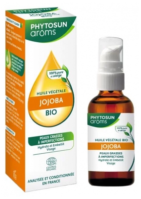Phytosun Arôms Olio Vegetale di Jojoba Biologico 50 ml (da consumarsi preferibilmente entro il 30/07/2026)