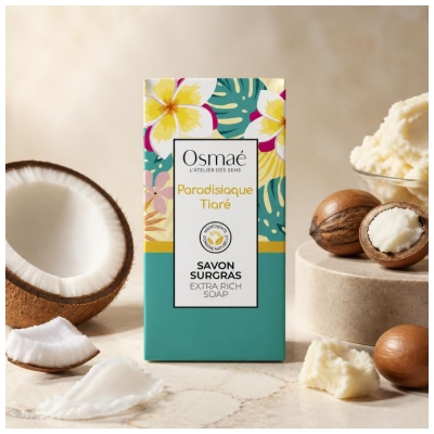 Osmaé Rückfettende Seife Paradiesische Tiaré 100 g