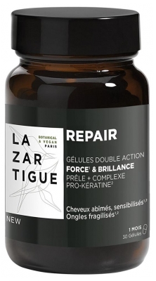 Lazartigue Repair Force & Brillance 30 Gélules (à consommer de préférence avant le 30/07/2026)