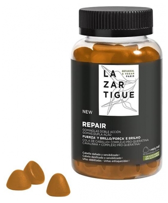 Lazartigue Fuerza Reparadora y Brillo 60 Gominolas (consumir preferentemente antes del 30/08/2026)