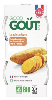 Good Goût La Patate Douce dès 4 Mois Bio 2 Pots (à consommer de préférence avant le 02/07/2026)