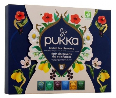 Pukka Biologische Thee en Kruidenthee Ontdekkingsset 30 Builtjes (ten minste houdbaar tot 31-08-2026)