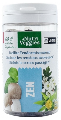 Nutriveggies Zen 60 Gélules (à consommer de préférence avant le 31/08/2026)