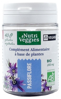 Nutriveggies Păducel Bio 40 Capsule (a se consuma de preferință înainte de 01/09/2026)