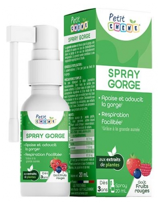Les 3 Chênes Petit Chêne Spray Gorge 20 ml (à consommer de préférence avant le 31/07/2026)