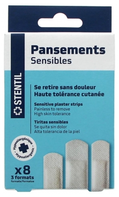 Stentil Sensibles Tvarsčiai 8 Tvarsčiai 3 Dydžių (geriausiai vartoti iki 01/07/2026)