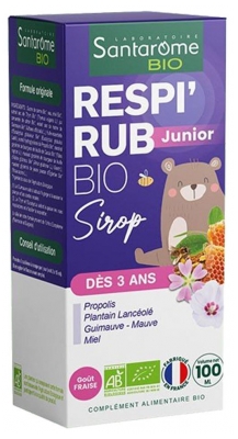 Santarome Syrop Organiczny Respi'Rub Junior 100 ml (najlepiej spożyć przed 30.06.2026)