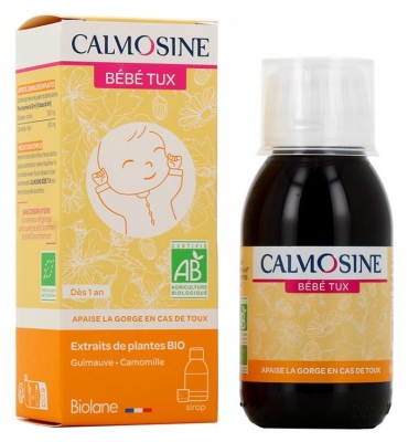 Calmosine Bébé Tux Sirop Apaisant Bio 100 ml (à consommer de préférence avant le 30/07/2026)