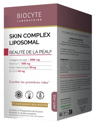 Biocyte Complesso Cutaneo Liposomiale 14 Bastoncini (da consumarsi preferibilmente entro il 31/08/2026)
