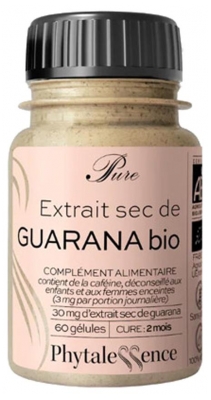 Phytalessence Guaraná Puro Bio 60 Cápsulas (a consumir de preferência antes de 30/06/2026)