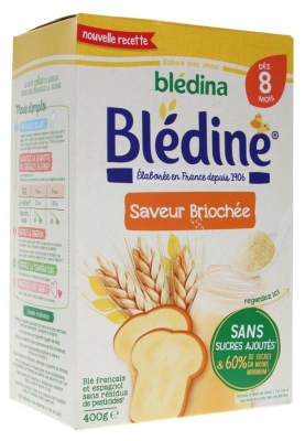Blédina Blédine Brioche Flavour From 8 Months 400 g (najlepiej spożyć przed 21.08.2026)