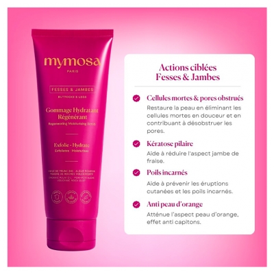 Mymosa Fesses & Jambes Gommage Hydratant Régénérant Bio 125 ml