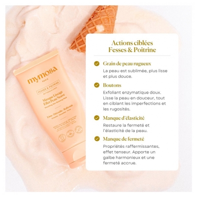 Mymosa Fesses & Poitrines Masque Lissage Effet Peau Neuve 100 ml