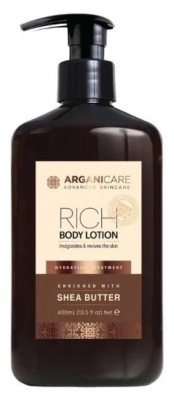 Arganicare Rich Shea Butter Body Lotion 400 ml (best before 30/07/2026)