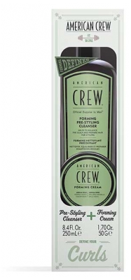 American Crew Șampon Forming Nettoyant Précoiffant 250 ml + Forming Crème Fixation Souple Brillance Naturelle 50 g
