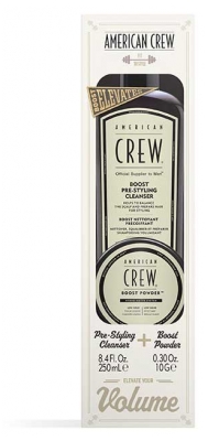 American Crew Shampoo Boost Detergente Pre-styling 250 ml + Boost Powder Tenuta Leggera Effetto Opaco 10 g
