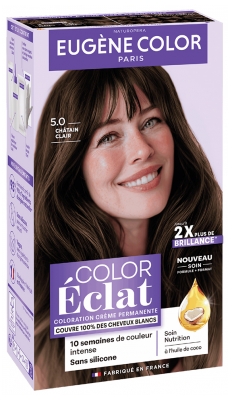 Eugène Color Color & Eclat - Les Naturelles Very Long Lasting Permanent Color - Hair Colour: 5.0 Light Chestnut