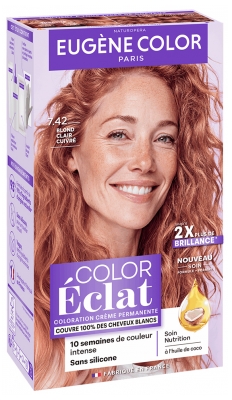 Eugène Color Color Éclat Coloration Crème Permanente - Coloration : 7.42 Blond Clair Cuivré
