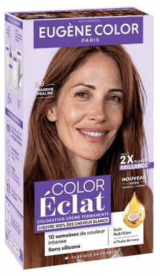Eugène Color Color Éclat Coloration Crème Permanente - Coloration : 6.8 Marron Praliné