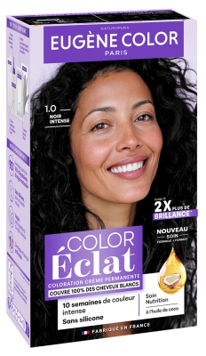 Eugène Color Color Éclat Coloration Crème Permanente - Coloration : 1.0 Noir Intense