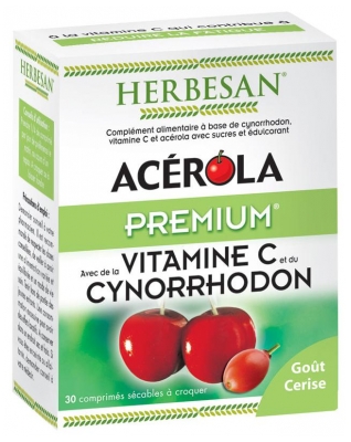 Herbesan Acerola Premium 30 Comprimidos (consumir preferentemente antes del 01/07/2026)