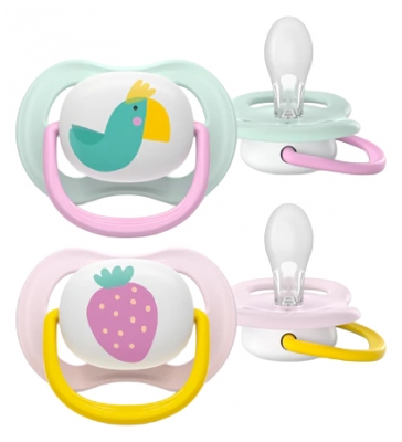Avent Ultra Air Happy 2 Chupetas Ortodônticas 0-6 Meses